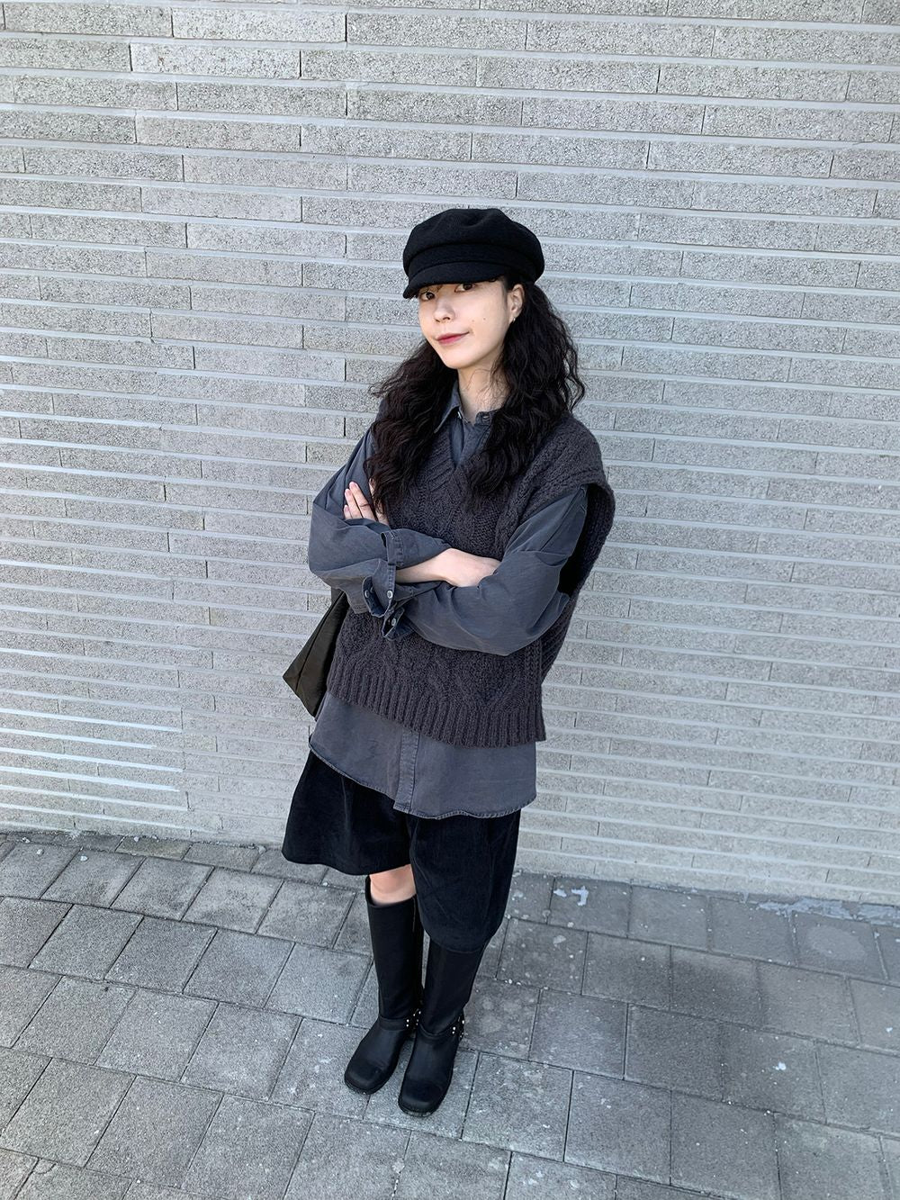 毛呢 質感 英倫風 報童帽 / 2色 - WHATEVER STUDIO