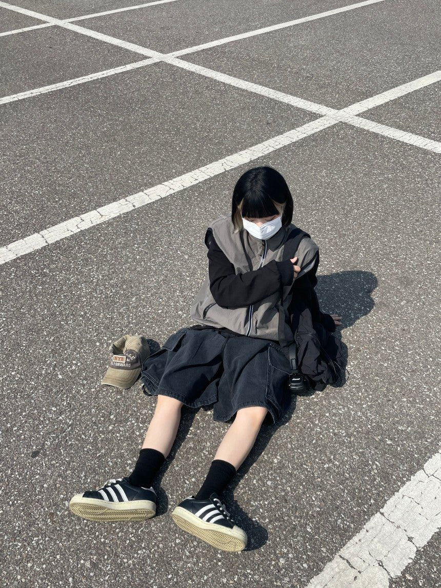 基本款羅紋長襪 / 2色 - WHATEVER