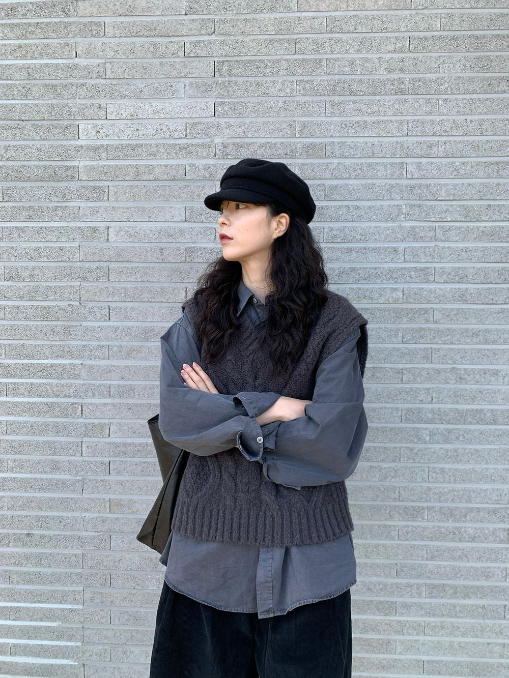 毛呢 質感 英倫風 報童帽 / 2色 - WHATEVER STUDIO