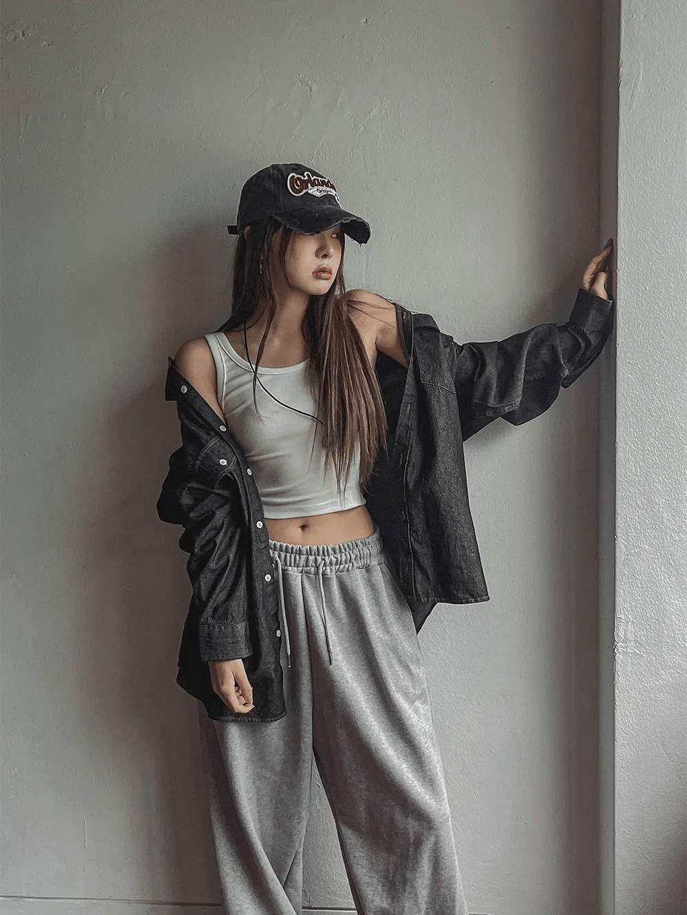 西部風 線條 丹寧 襯衫 / 2色 - WHATEVER STUDIO