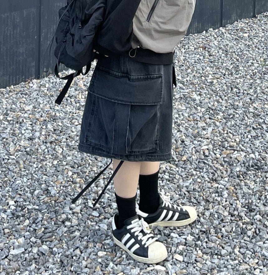 基本款羅紋長襪 / 2色 - WHATEVER