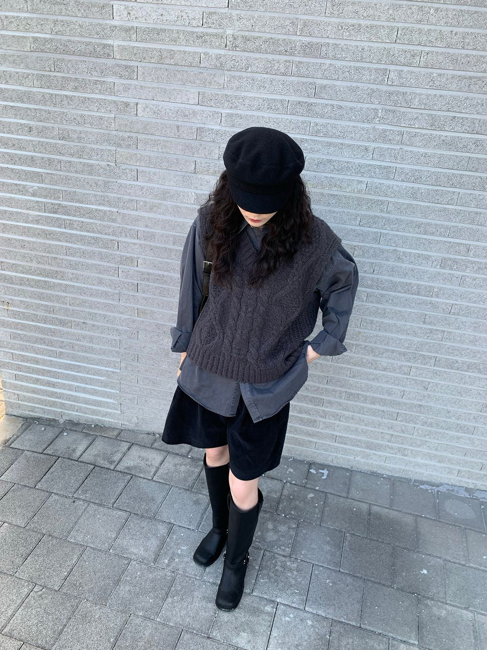 毛呢 質感 英倫風 報童帽 / 2色 - WHATEVER STUDIO