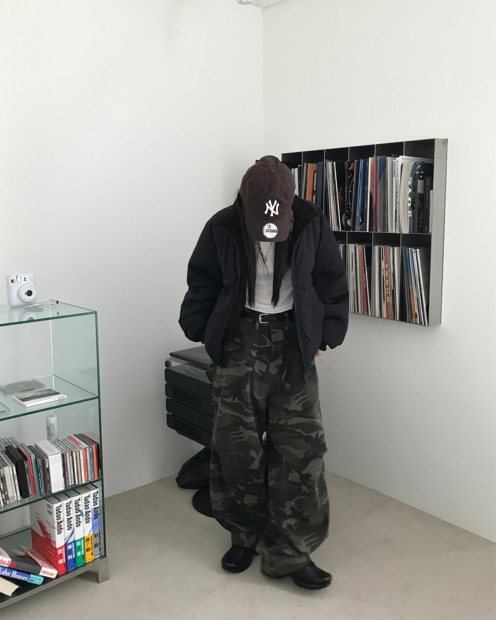 迷彩 厚磅 工裝 降落傘 彎刀褲 / 2色 - WHATEVER STUDIO