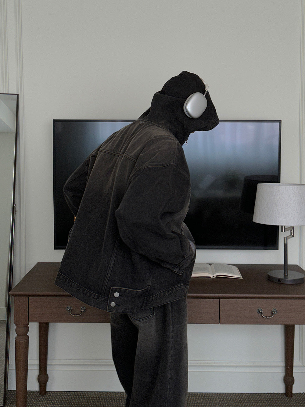 3TAP復古做舊牛仔連帽外套 / 2色