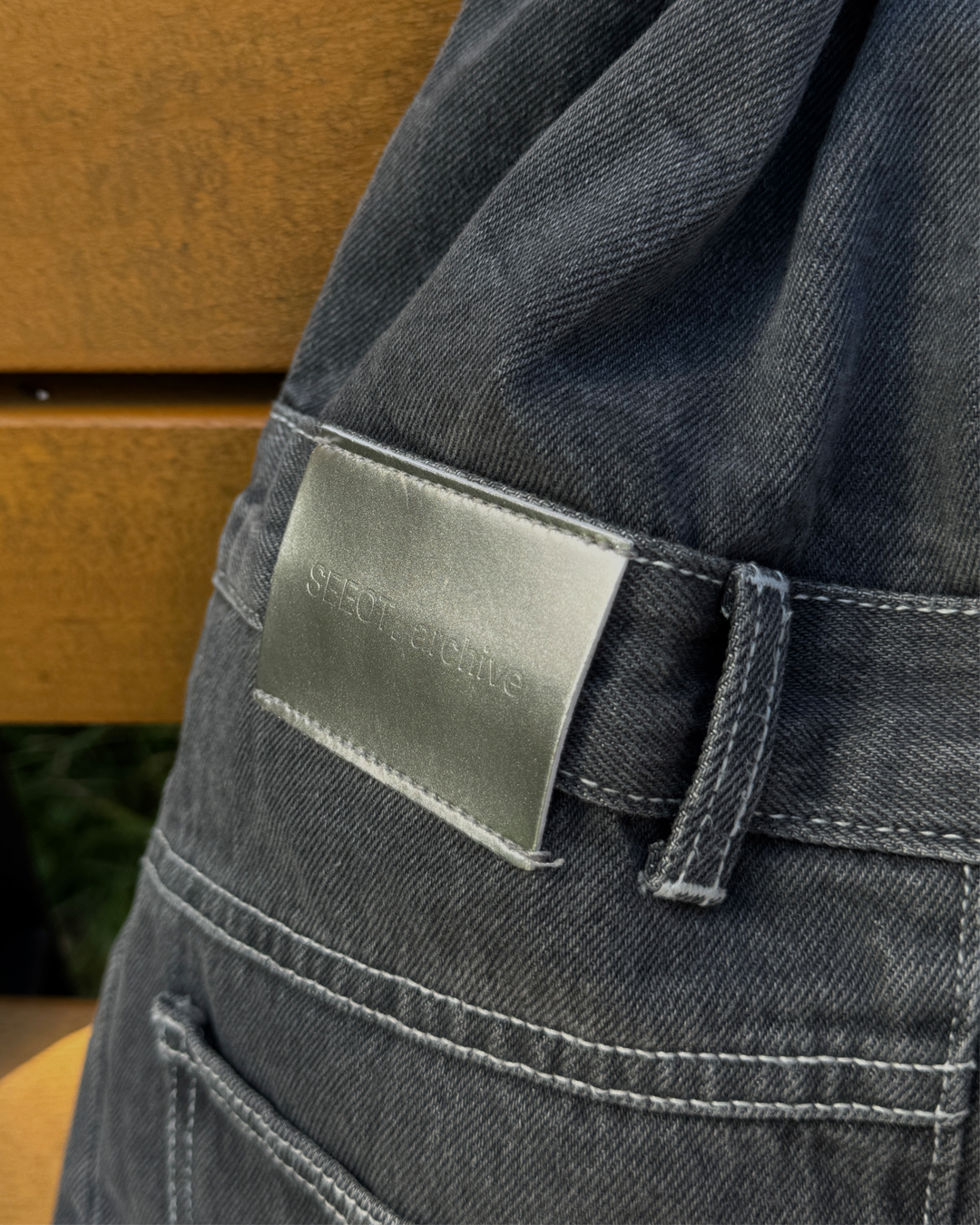 水洗 牛仔 側背 後背 兩用包