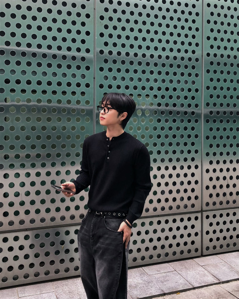 羅紋 亨利領 長袖 針織衫 / 5色【部分現貨】