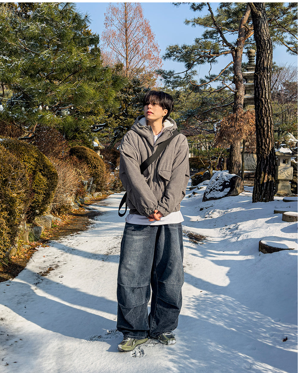 燈芯絨 刷毛 連帽 外套 / 3色