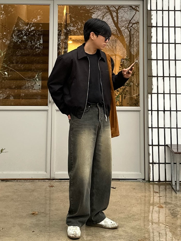 簡約 翻領 曲線剪裁 短版 布勞森外套 / 3色