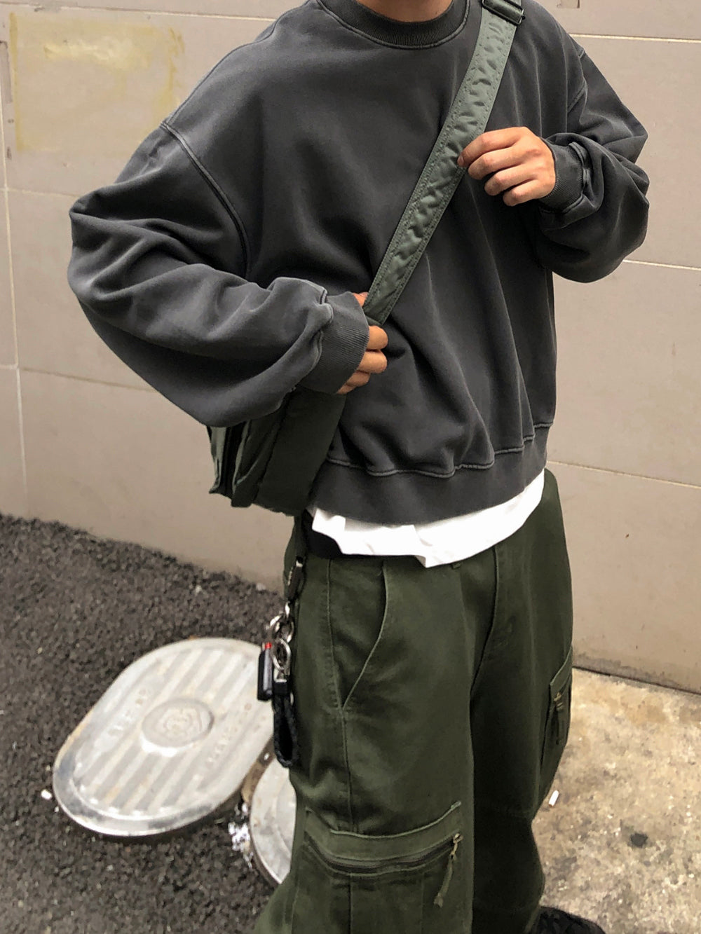 Premium 短寬 水洗 大學T / 4色