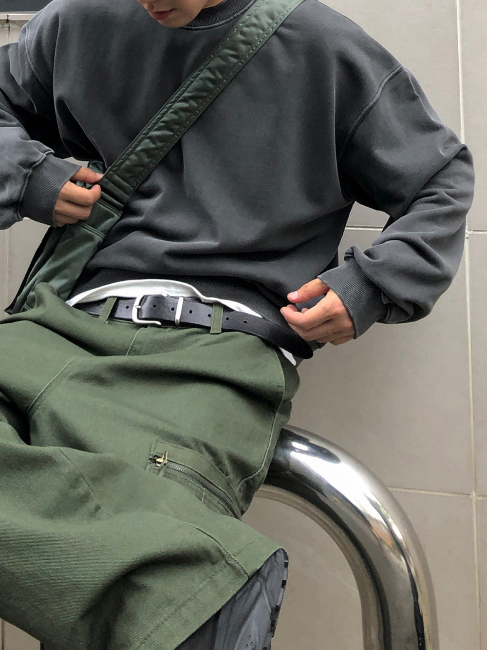 Premium 短寬 水洗 大學T / 4色