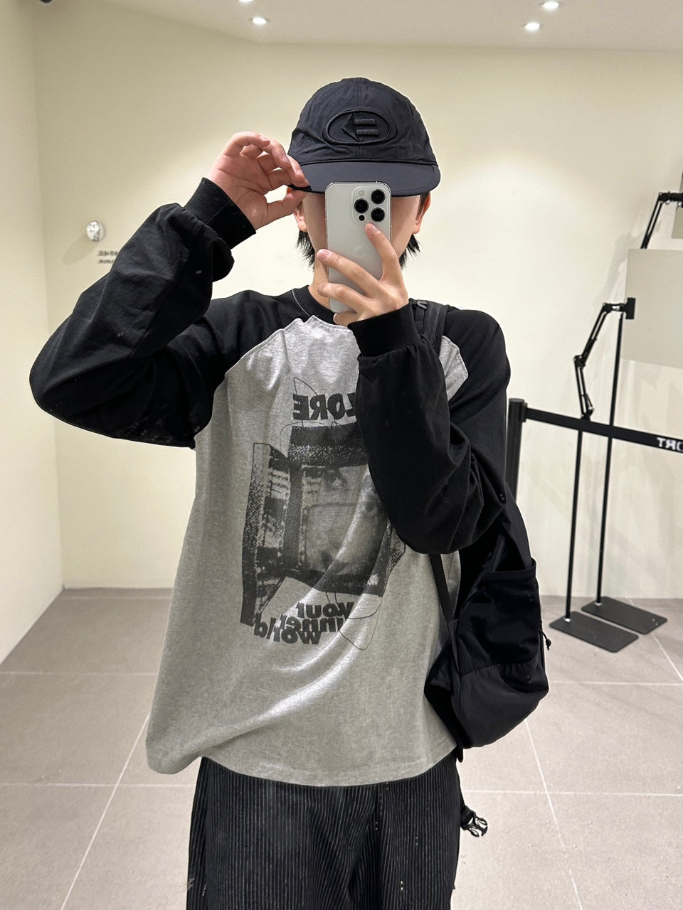 Explore 插肩袖 拼色 長袖上衣 / 3色