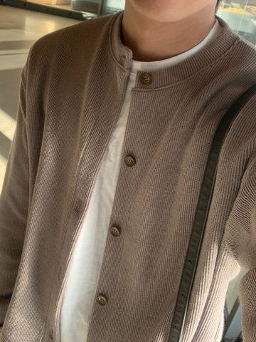 基本款 簡約 圓領 針織 開襟衫 / 10色