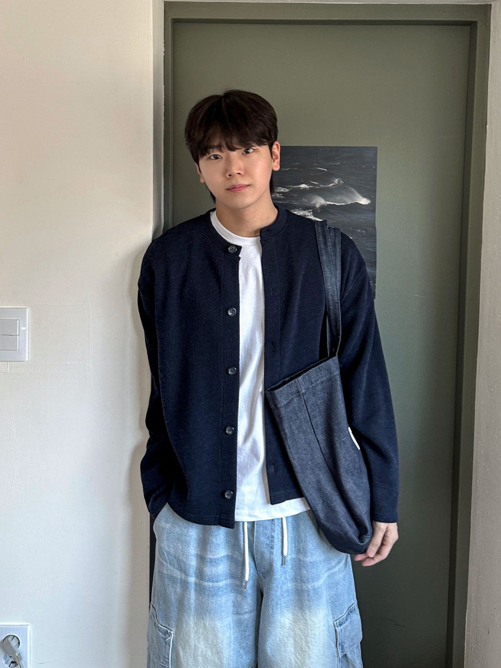 基本款 簡約 圓領 針織 開襟衫 / 10色