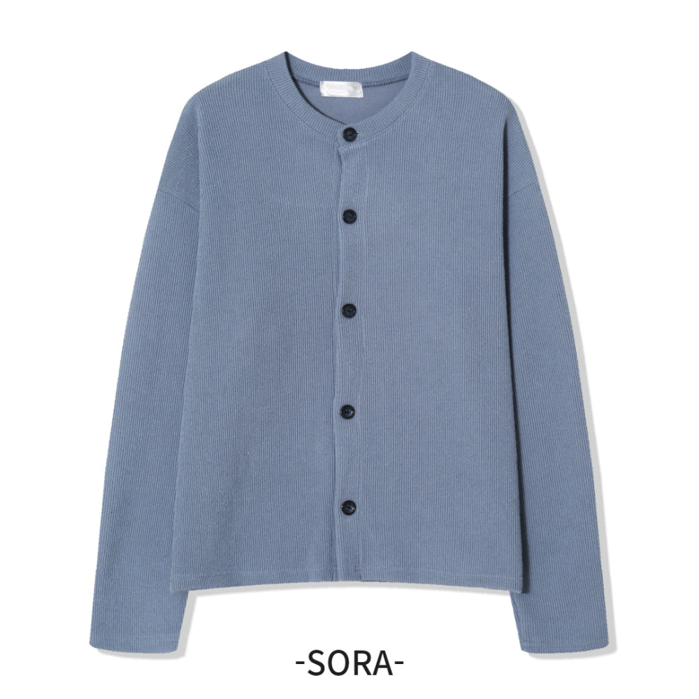 基本款 簡約 圓領 針織 開襟衫 / 10色