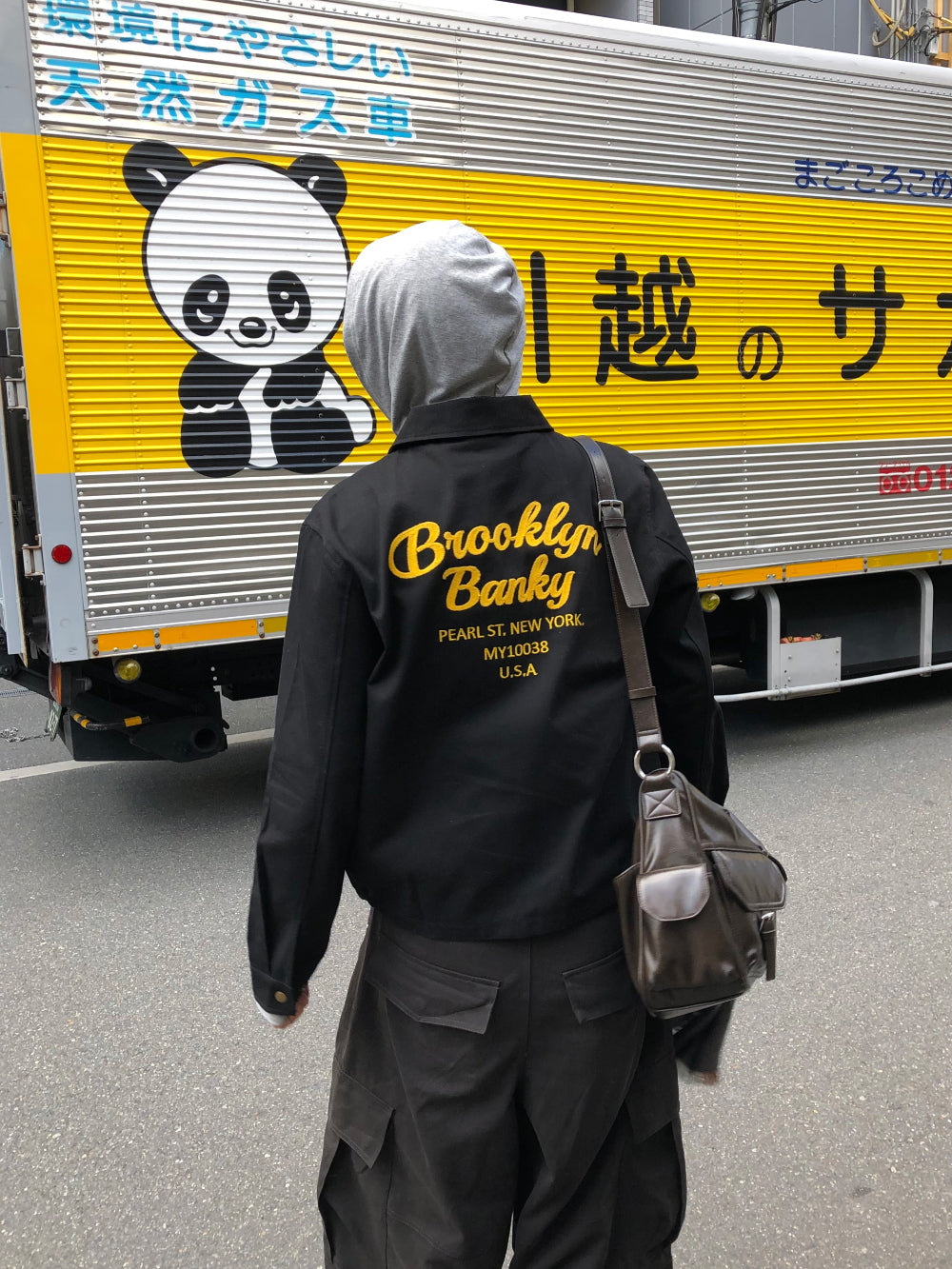 Blooklyn Lettering Cotton Jacket  / 3色