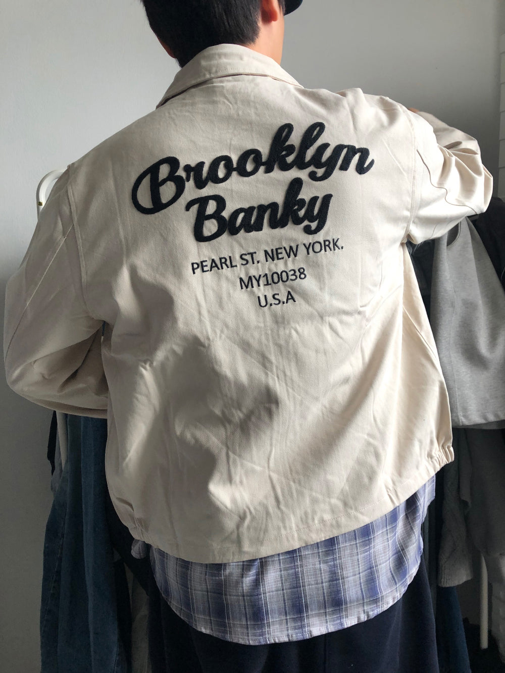 Blooklyn Lettering Cotton Jacket  / 3色