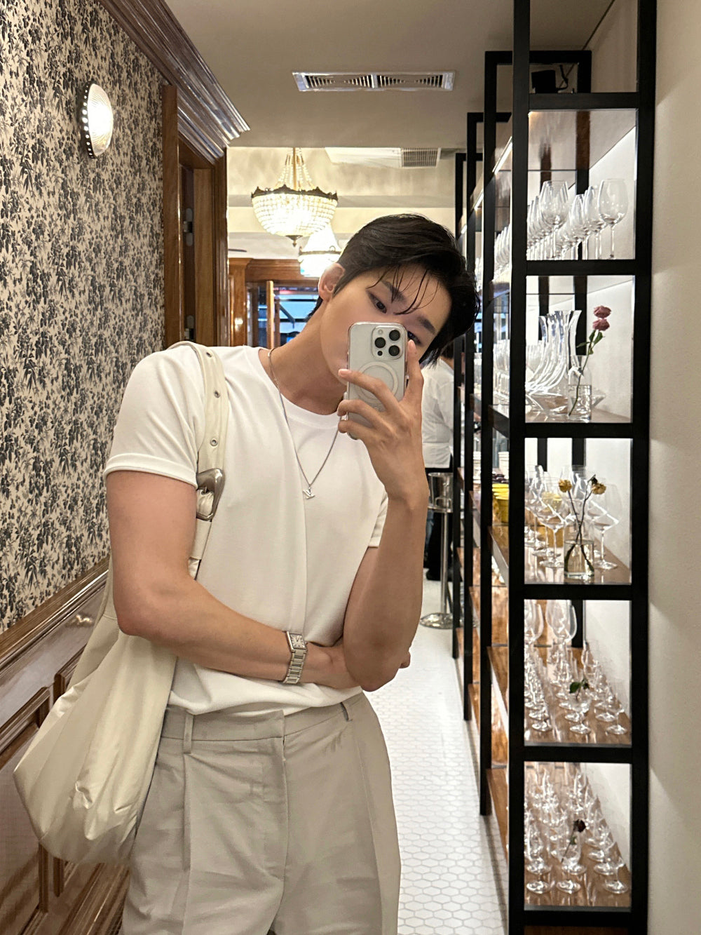 涼感 羅紋 合身 針織 短T / 10色