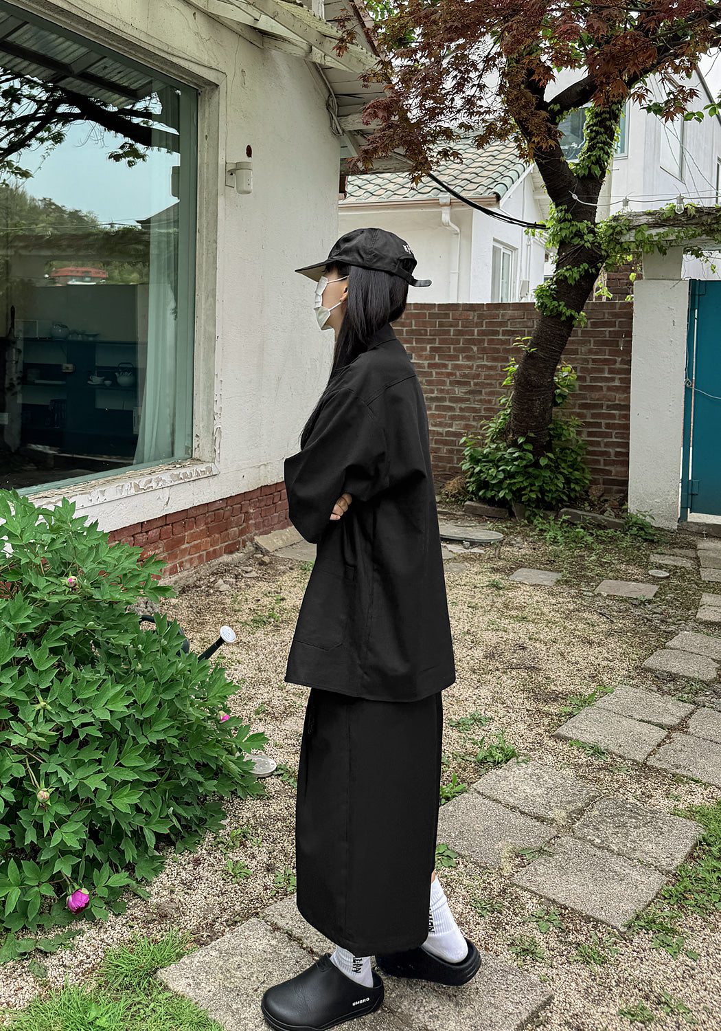 涼感 亞麻 輕正裝 五分袖 西裝外套 / 2色