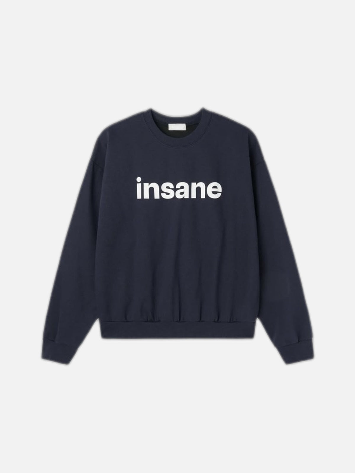 insane 印花 落肩 短版 大學T / 3色