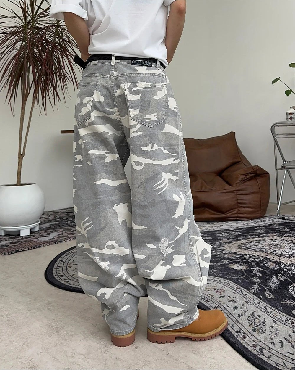 25mm 復古 豹紋 金屬孔洞 皮帶 / 3色 - WHATEVER STUDIO