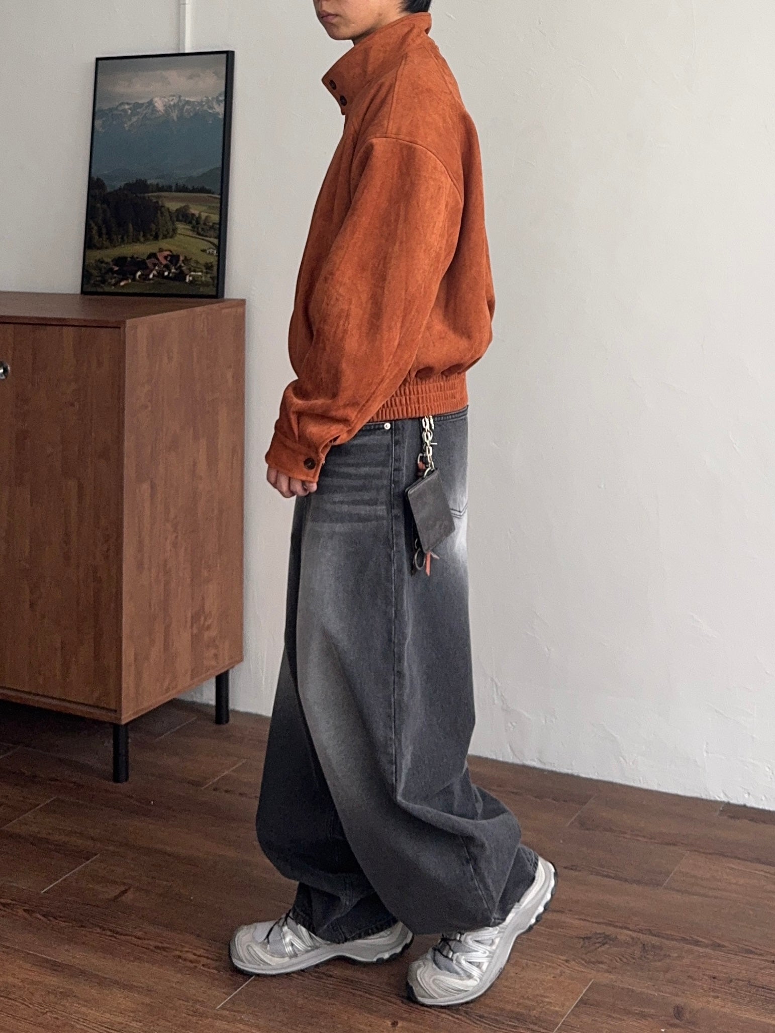 復古 水洗 寬版 氣球 牛仔褲 / 2色