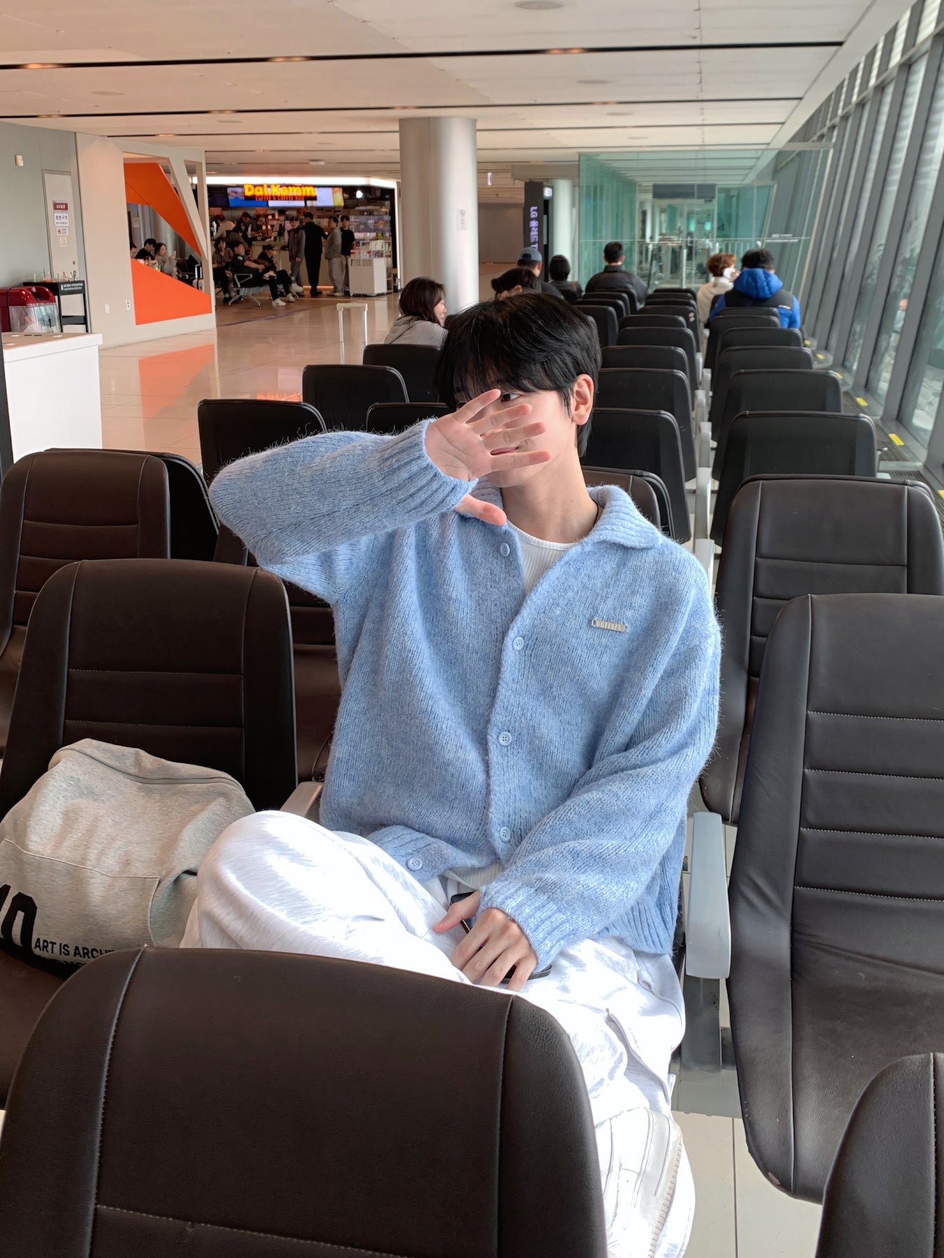 質感 男友風 羊毛混紡 針織 開襟衫 / 4色