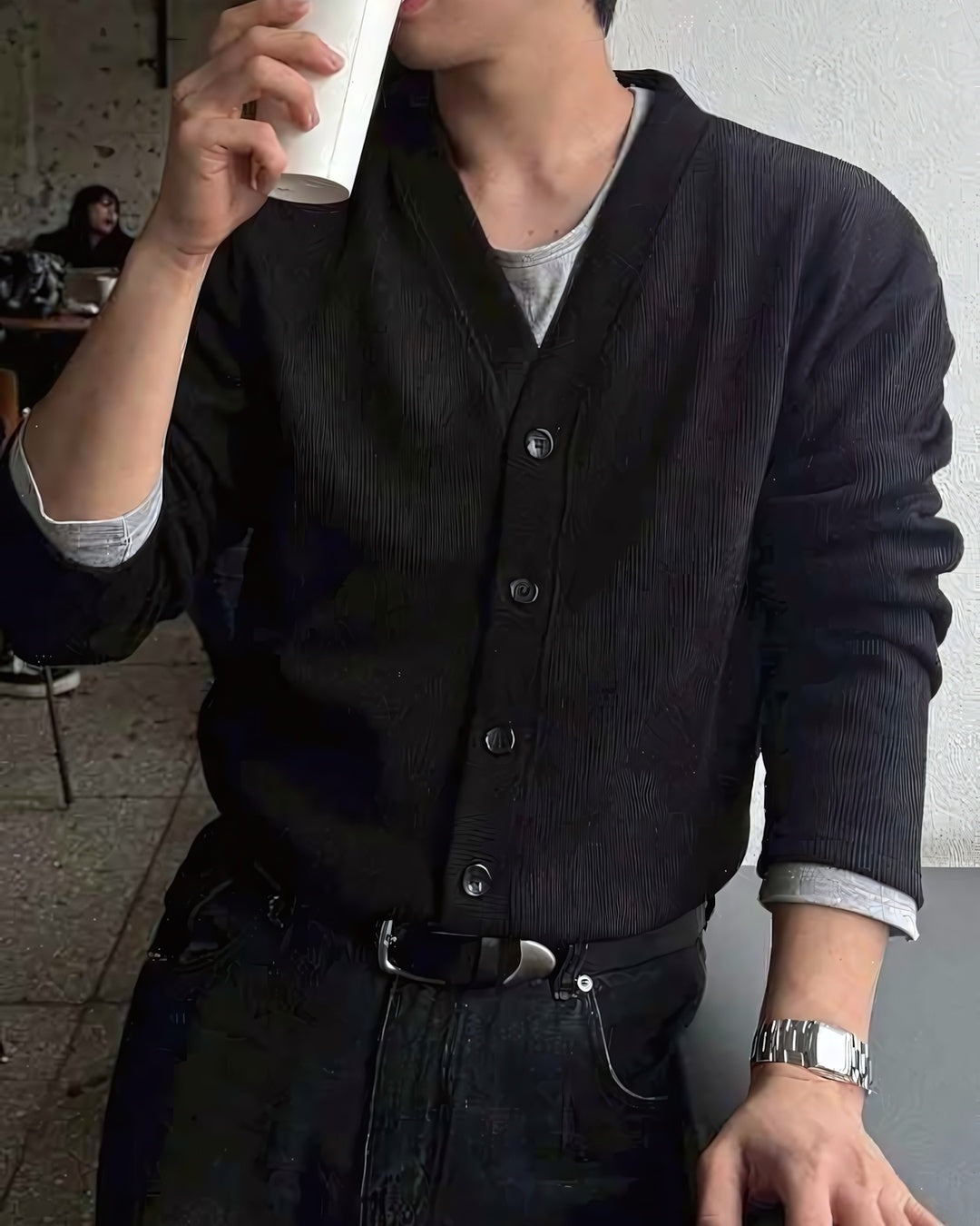 簡約 V領 短版 針織 開襟衫 / 11色