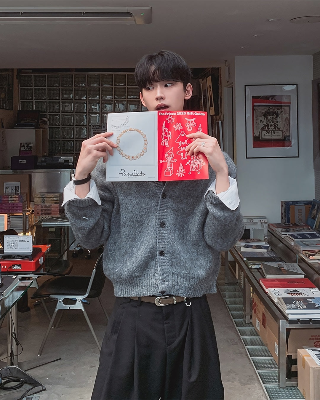 羊毛 混紡 圓領 短版 針織 開襟衫 / 5色