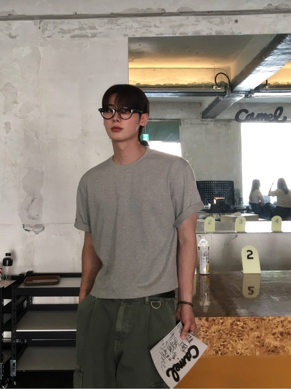 Boxy 短寬 素色 圓領 短袖 T恤 / 3色