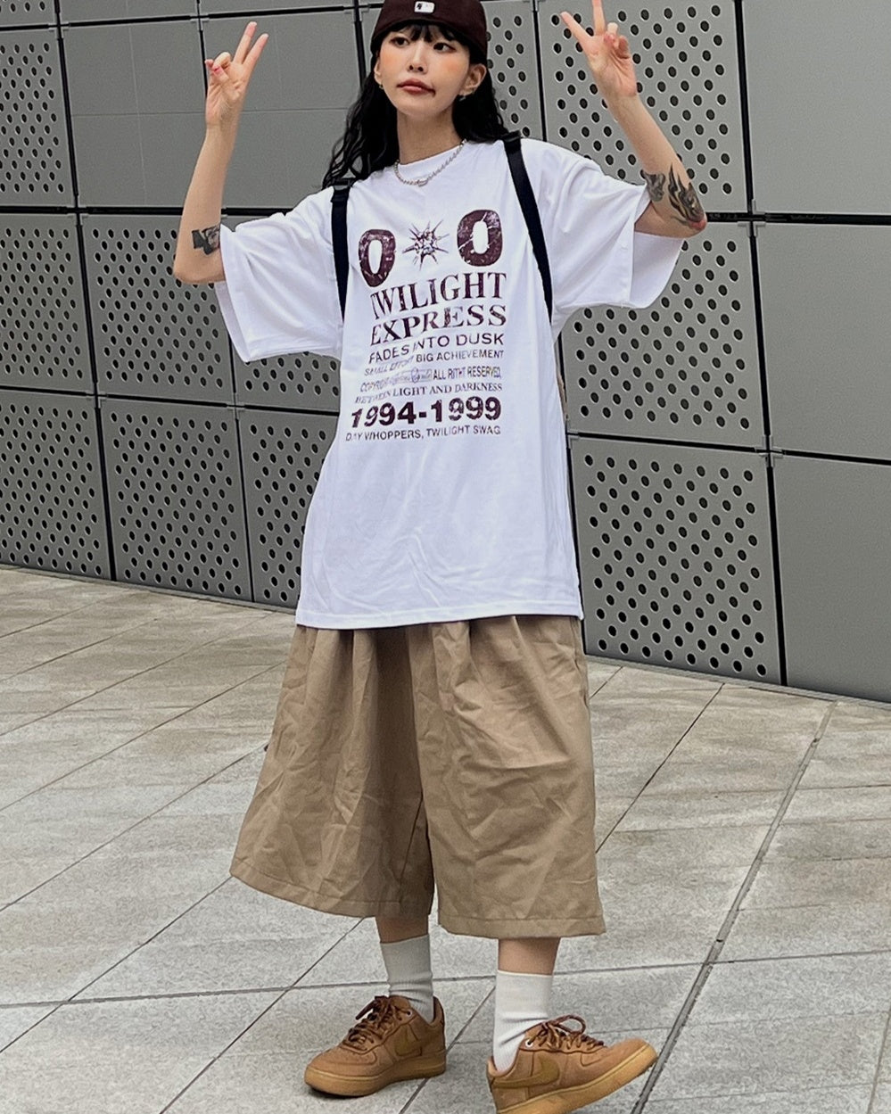 城市男孩 寬鬆 雙褶 百慕達 短褲 / 4色