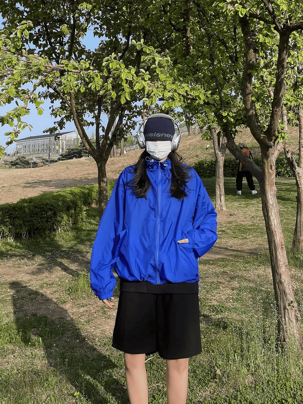 輕薄 連帽 口袋釦 風衣 外套 / 7色