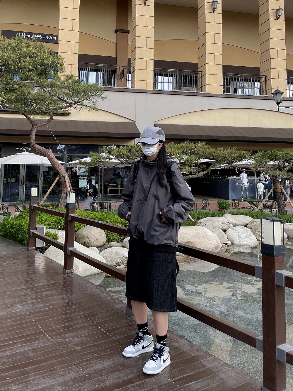 輕薄 連帽 口袋釦 風衣 外套 / 7色