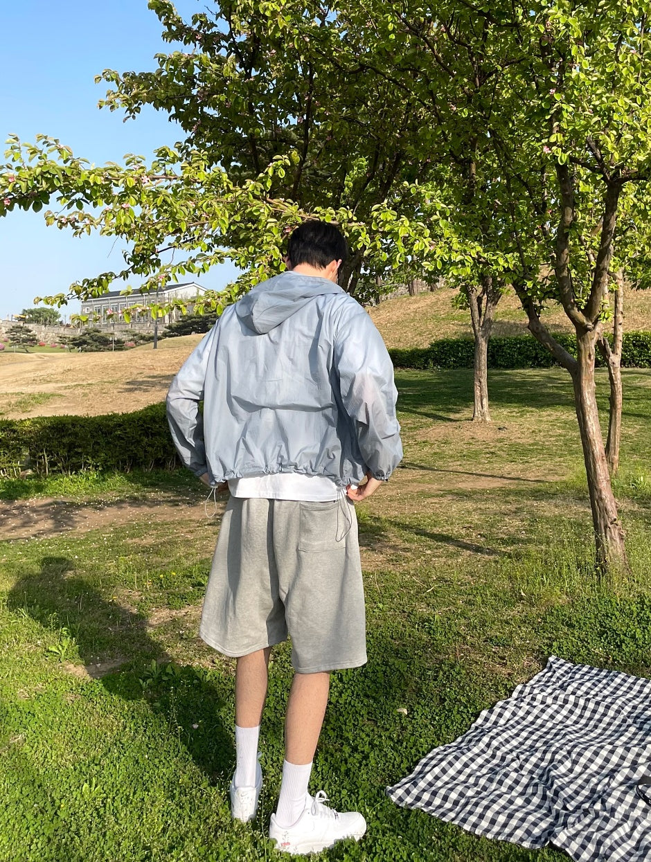 輕薄 連帽 口袋釦 風衣 外套 / 7色