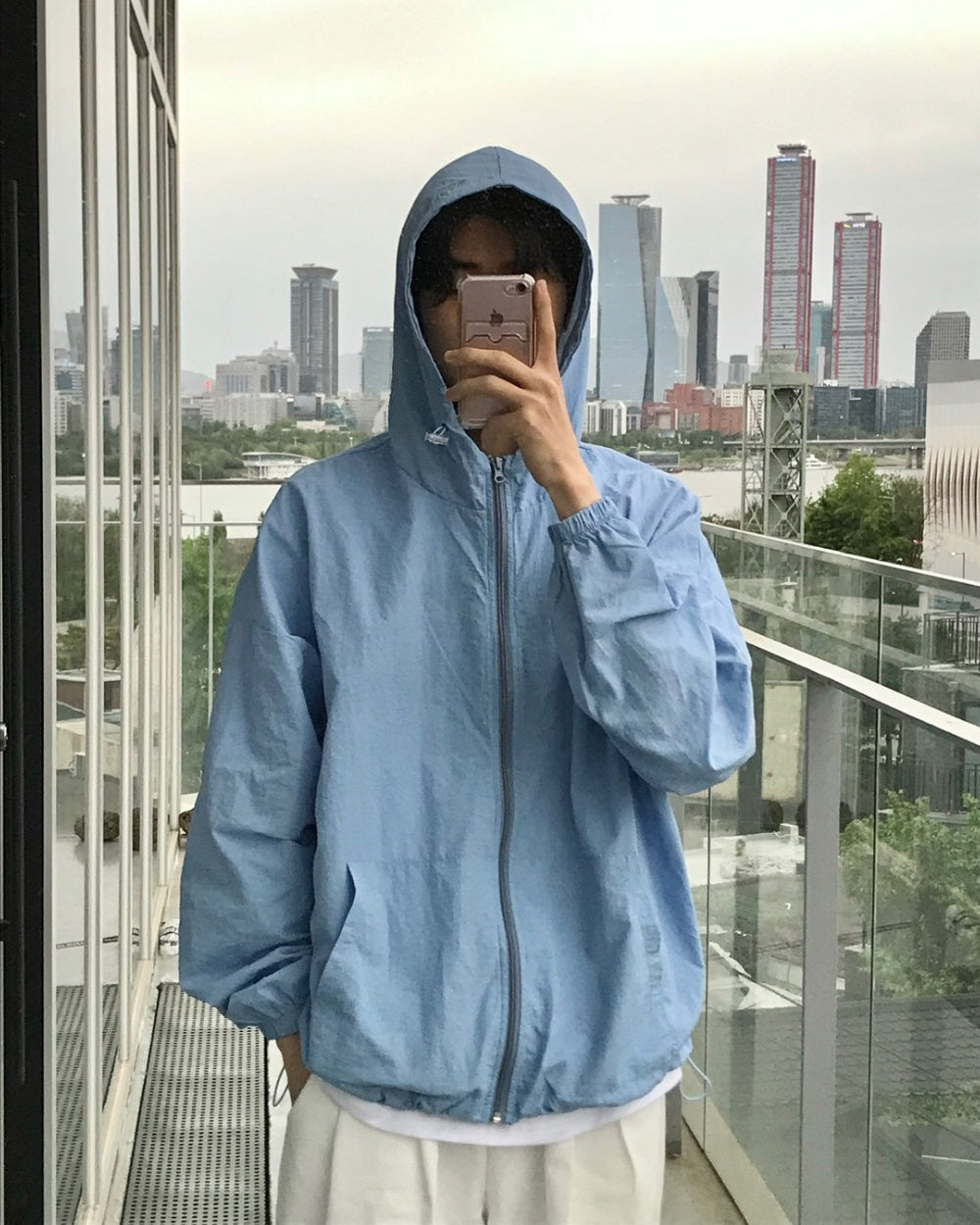 夏季 防曬 連帽 抽繩 風衣 外套 / 8色
