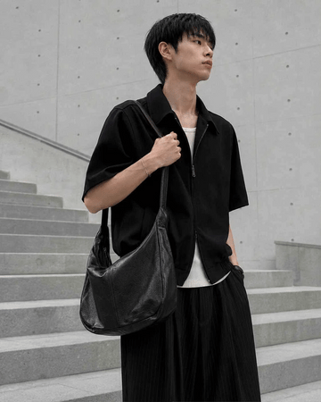 韓系 簡約 迷你 皮革 肩背包 / 2色