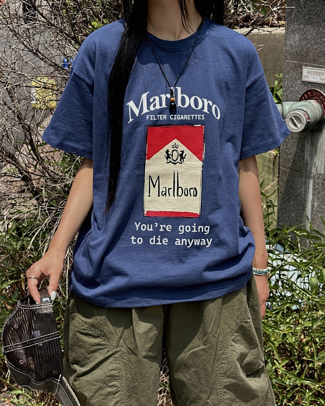 Marlboro 印花 短版 純棉 短袖 T恤 / 4色