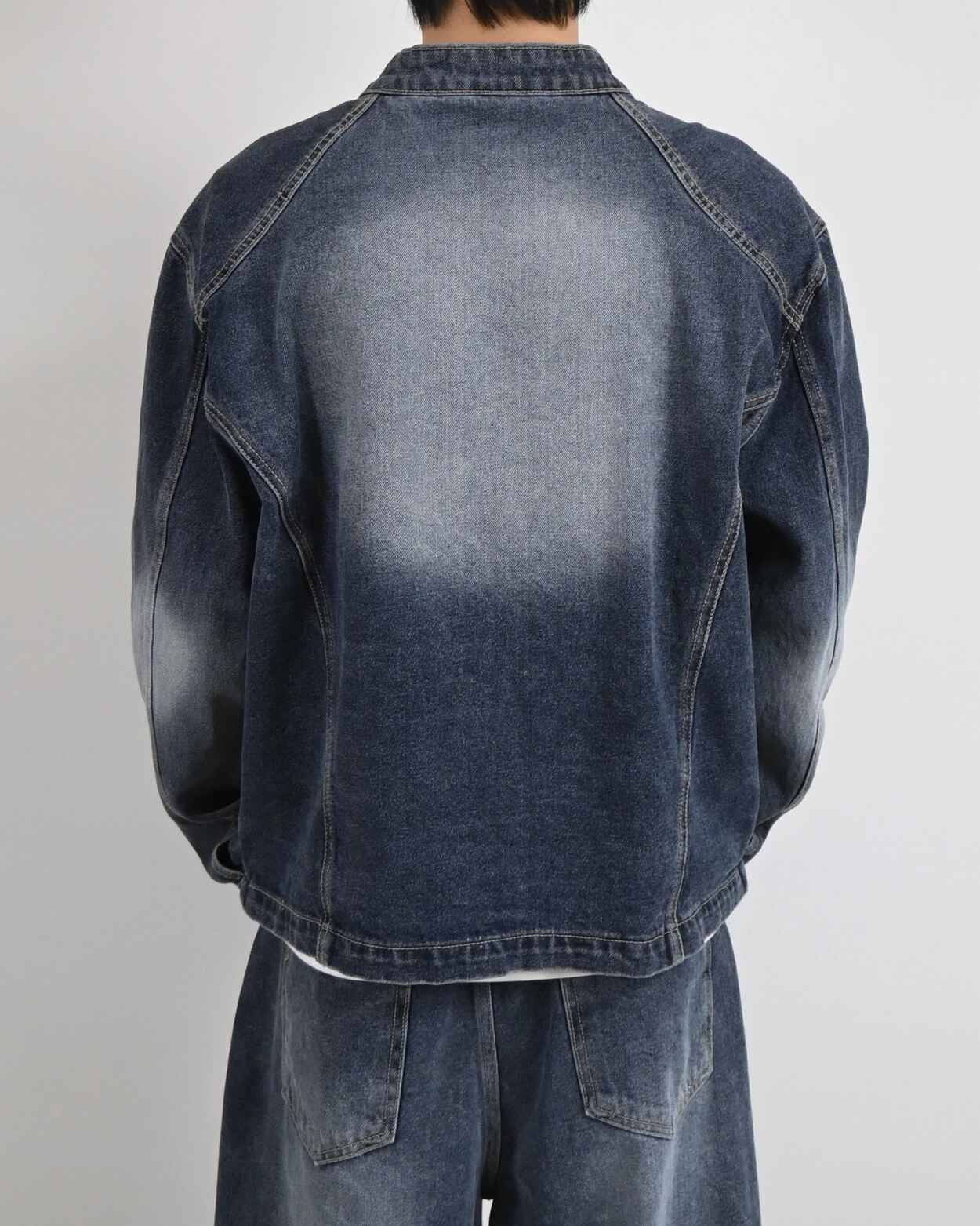 復古 水洗 寬鬆 短版 牛仔外套 / 3色 - WHATEVER STUDIO