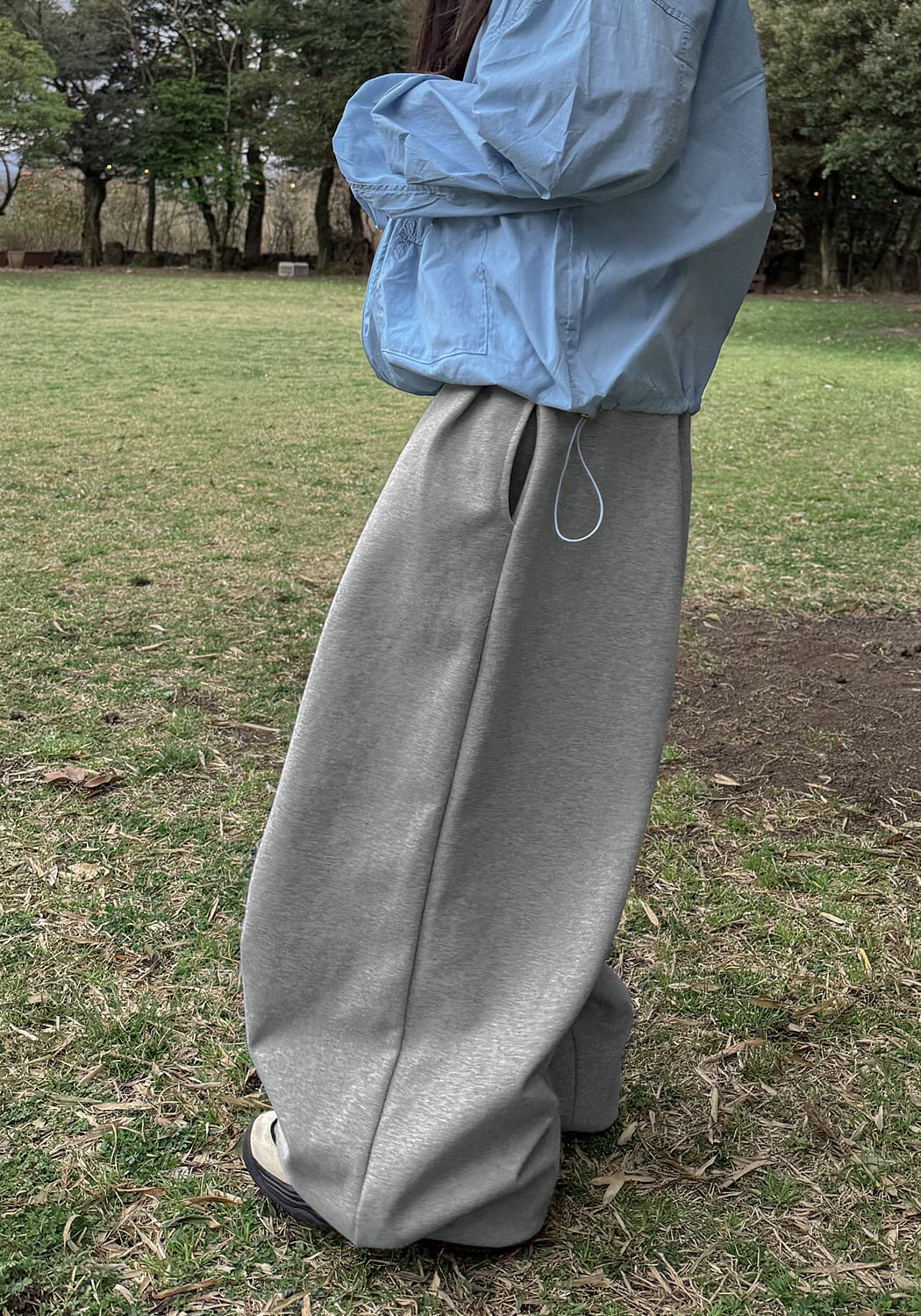 單褶 束口 氣球 運動 寬鬆 棉褲 / 3色 - WHATEVER STUDIO