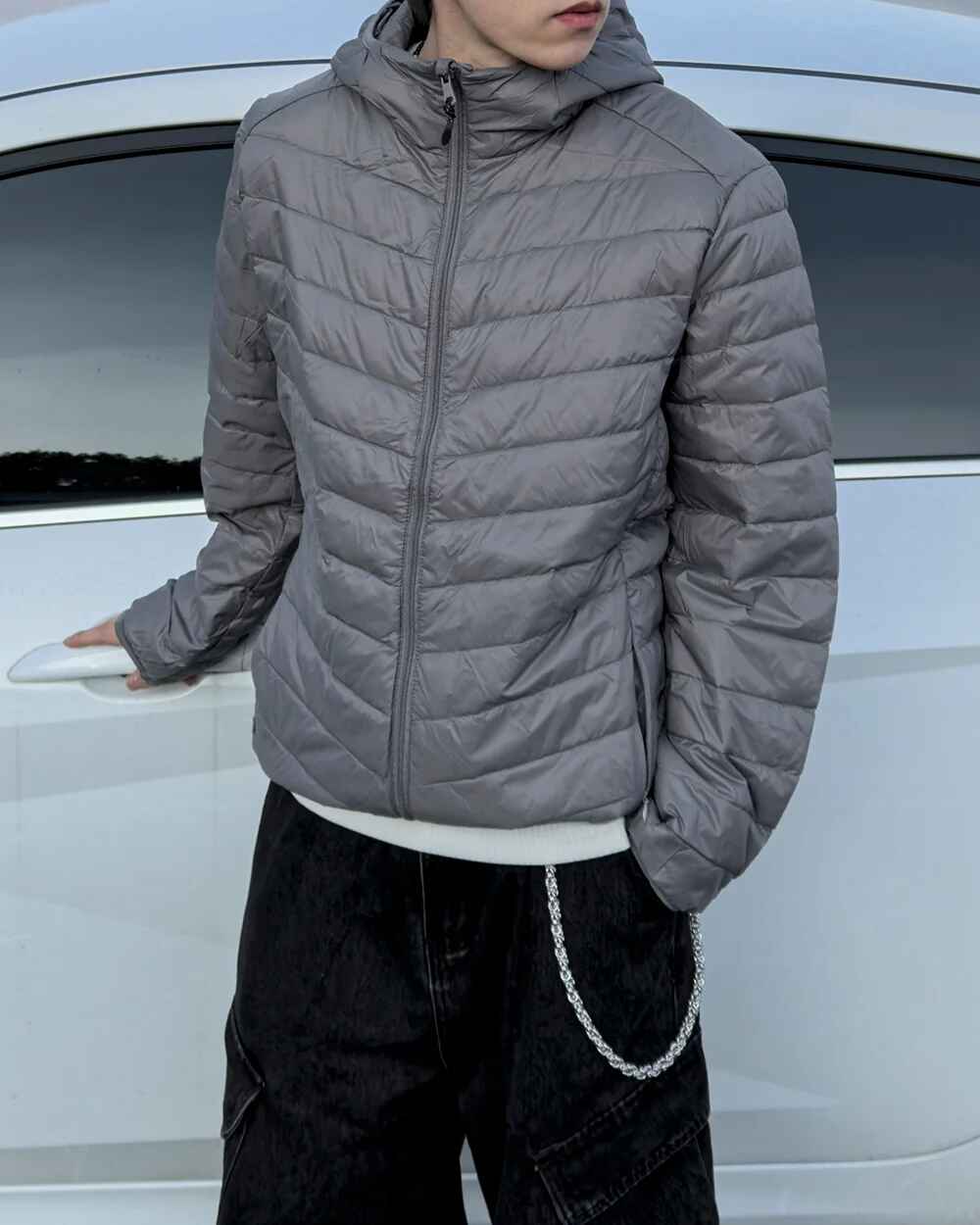 輕量 可收納 連帽 保暖 鴨絨 羽絨外套 / 3色 - WHATEVER