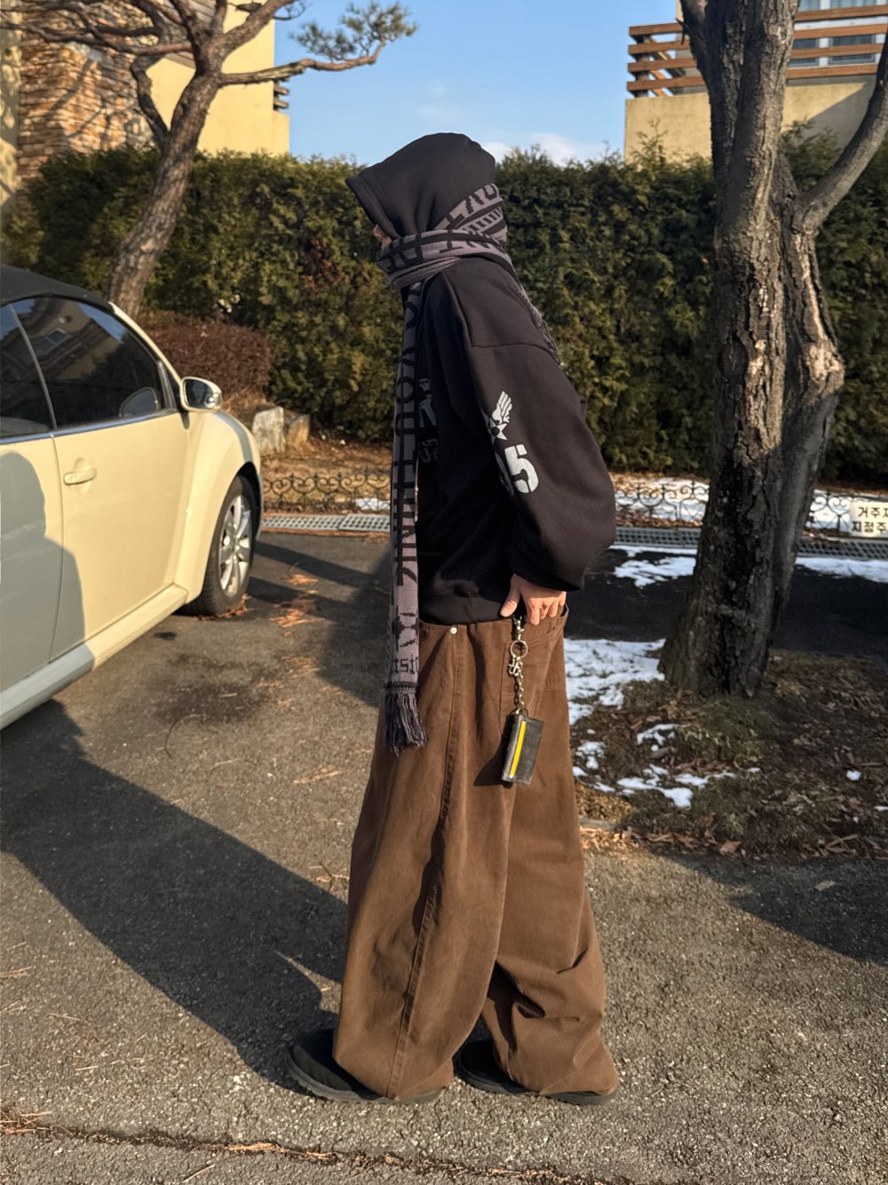 寬鬆 錐形 收口 素面 抽繩 氣球 長褲 / 3色 - WHATEVER