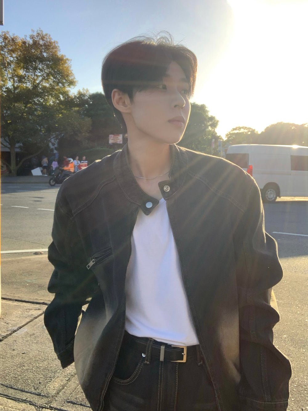 復古 水洗 寬鬆 短版 牛仔外套 / 3色 - WHATEVER STUDIO