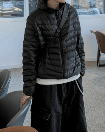 輕量 可收納 連帽 保暖 鴨絨 羽絨外套 / 3色 - WHATEVER