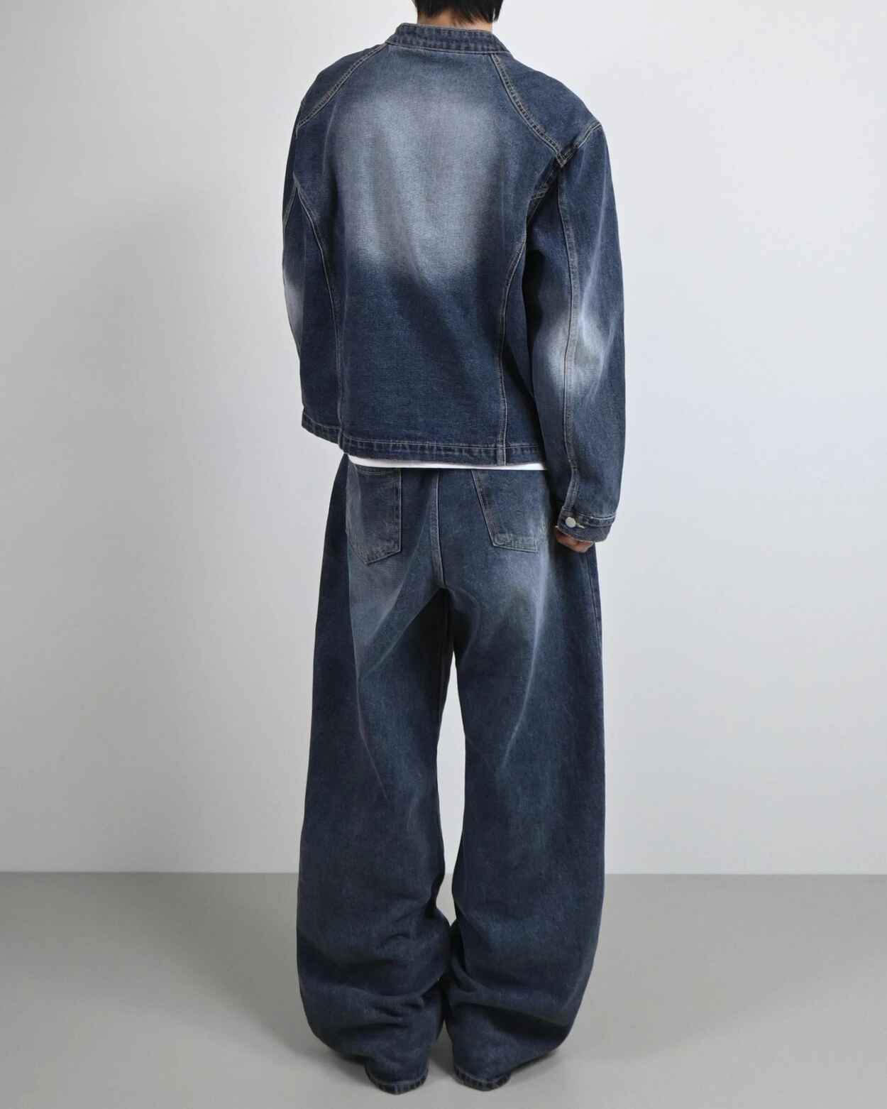 復古 水洗 寬鬆 顯高 直筒 牛仔褲 / 3色 - WHATEVER STUDIO