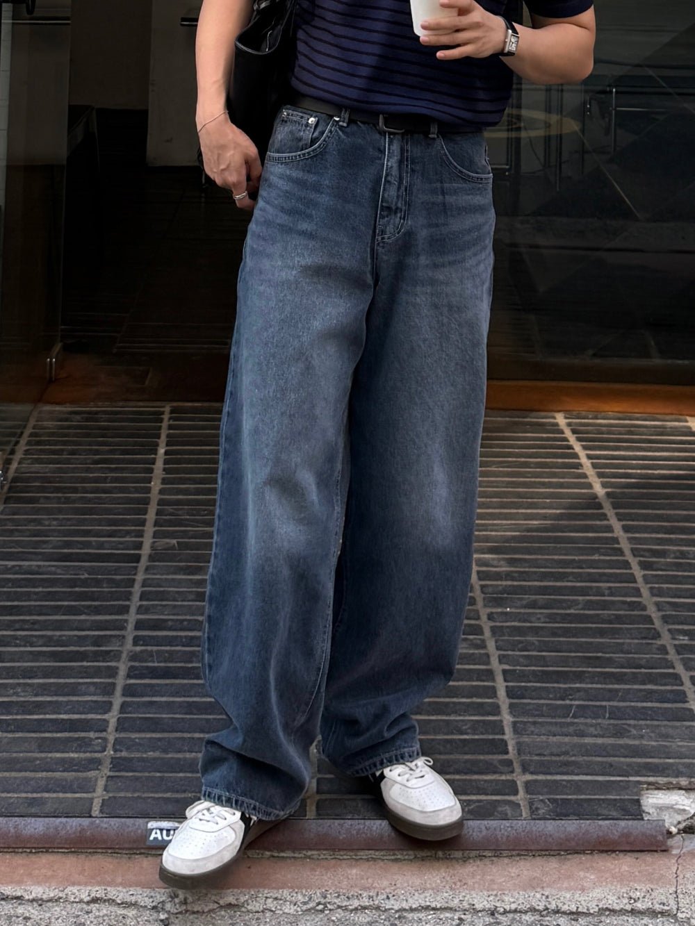 復古 水洗 寬鬆 顯高 直筒 牛仔褲 / 3色 - WHATEVER STUDIO
