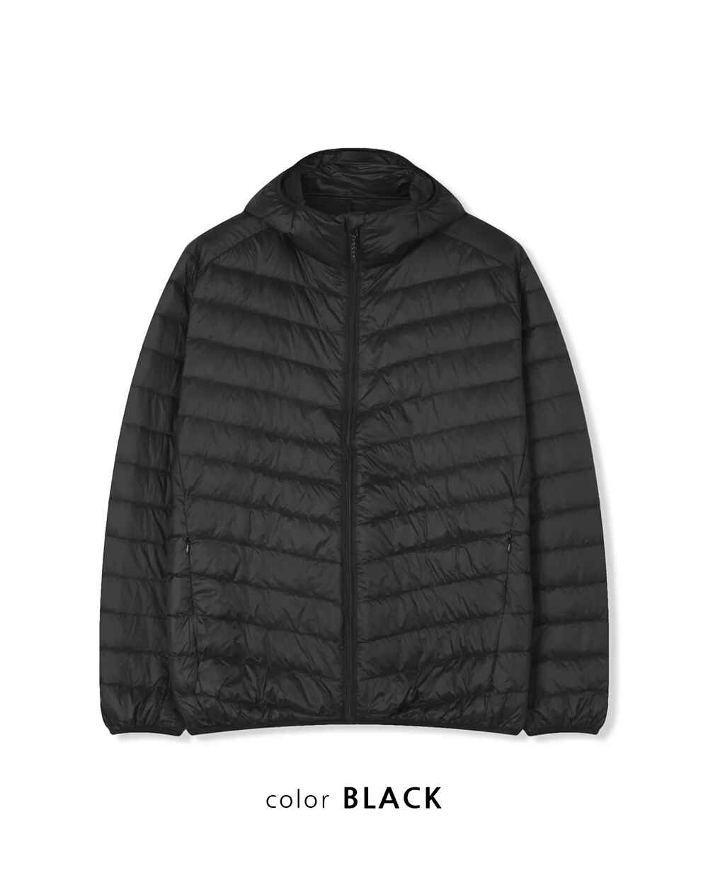 輕量 可收納 連帽 保暖 鴨絨 羽絨外套 / 3色 - WHATEVER