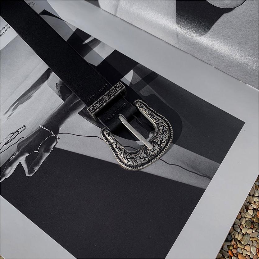 30mm Engraved Western Buckle Belt - WHATEVER