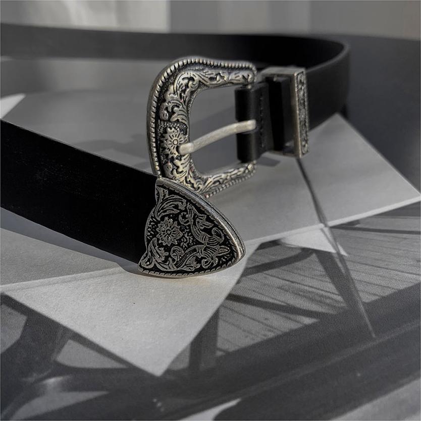 30mm Engraved Western Buckle Belt - WHATEVER