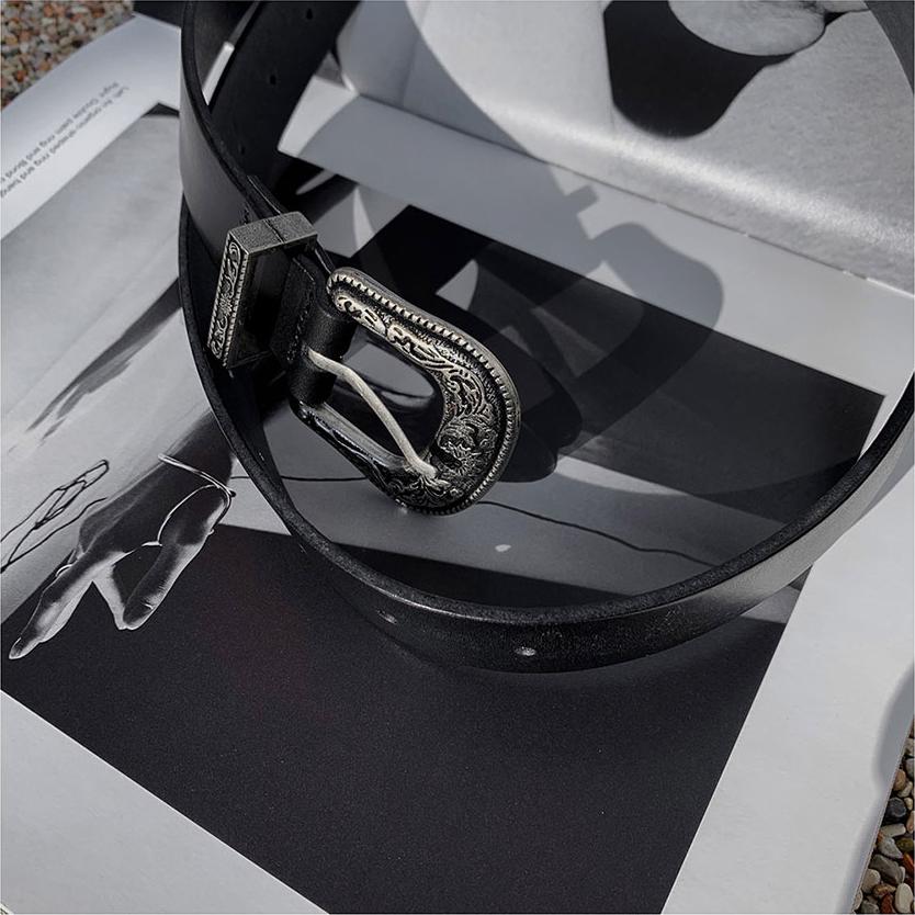 30mm Engraved Western Buckle Belt - WHATEVER