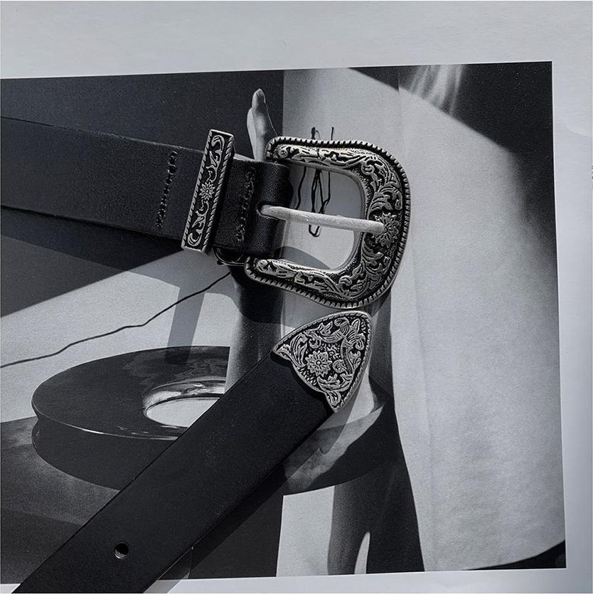 30mm Engraved Western Buckle Belt - WHATEVER