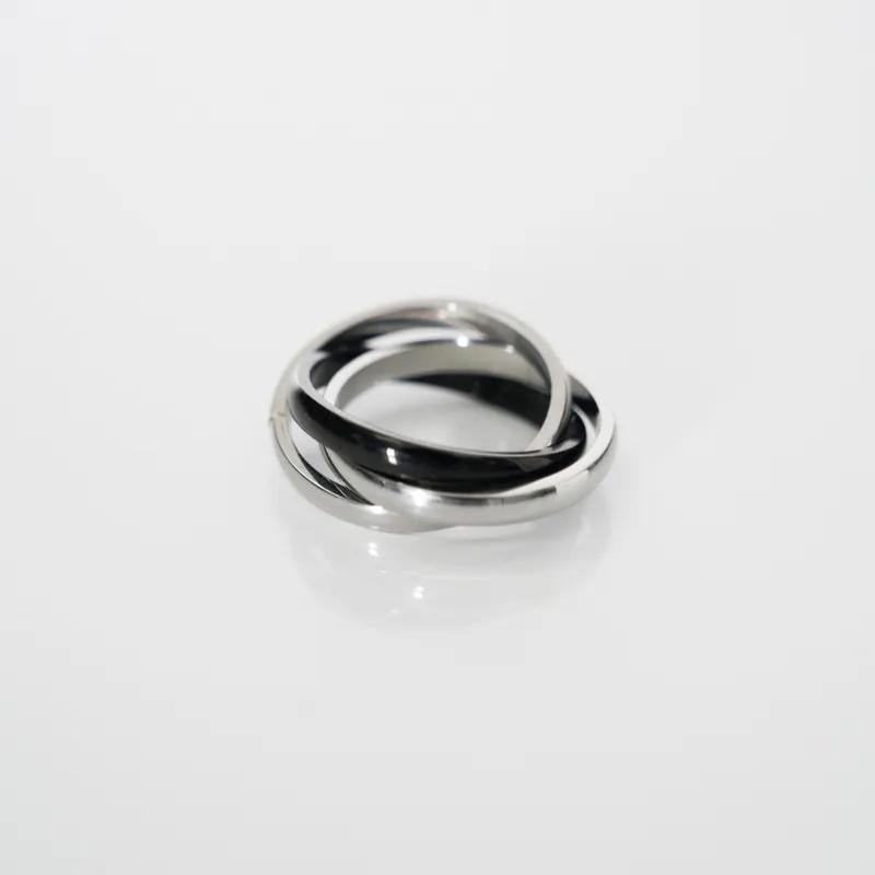 316L Triple Surgical Steel Ring / 2色 - WHATEVER
